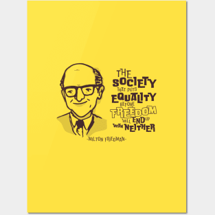 Milton Friedman Posters and Art